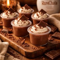 Jello Shots Chocolate Fudge Rum Chata Pudding