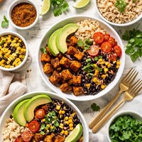 Jerk Sweet Potato and Black Beans