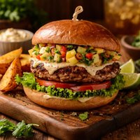Jerk Turkey Burger