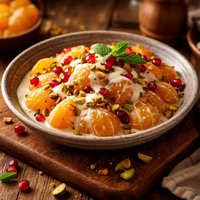 Jeweled Clementines with Vanilla Sauce