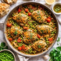Jewish Italian Chicken Peas