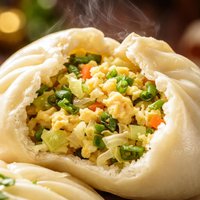 Ji Dan Bao Dan Cai Bao Egg and Cabbage Bun