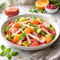 Jicama Citrus Salad with Sangria Dressing