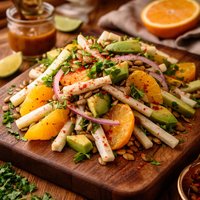 Jicama Orange Salad with Chipotle Vinaigrette