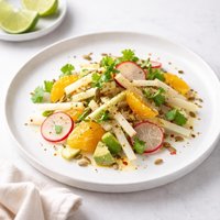 Jicama Orange Salad with Lime Dressing
