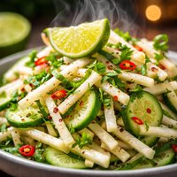Jicama Salad with Cucumber and Lime