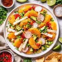 Jicama Y Ensalada Anaranjada Picante Spicy Oranges Jicama