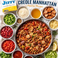Jiffy Creole Manhattan a Pantry Recipe
