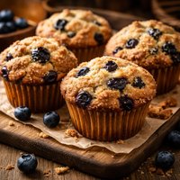 Joyously Jumbo Blueberry Muffins Regular Size Adaptable