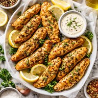 Juicy Lemon Peppered Chicken Strips