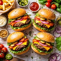 Juicy Quarter Pounder Burgers