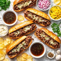 Juicy Slow Cook French Dip Subs