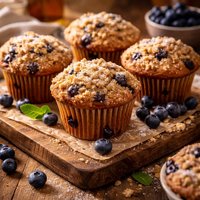 Jumbo Blueberry Muffins with Streusel Topping