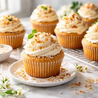 Jumbo Coconut Cupcakes