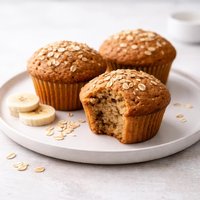 Jumbo Honey Banana Bran Muffins