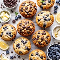 Jumbo Large Top Chocolate Chip or Blueberry Muffins