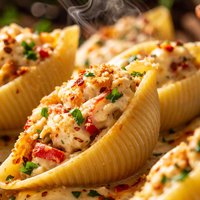 Jumbo Shells Stuffed with Crabmeat
