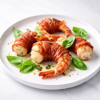 Jumbo Shrimp with Prosciutto and Basil