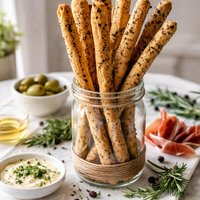 Juniper Grissini Long Crispy Bread Sticks
