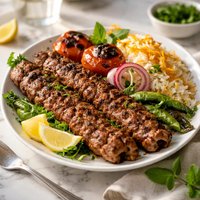 Kabab Kubideh Persian Grilled Ground Meat