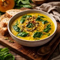 Kabocha Spinach Soup