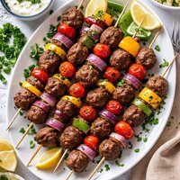 Kafta Meatball Shish Kabobs