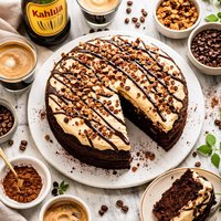 Kahlua Cake with Kahlua Topping
