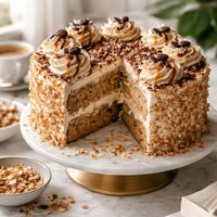 Kahlua Crunch Coconut Cake