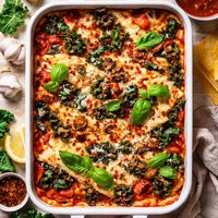 Kale Lasagna Diavolo