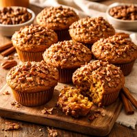 Kansas Pecan Topped Pumpkin Muffins Good Housekeeping