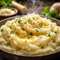 Kartoffelpuree Meerrettich Mashed Potatoes with Horseradish Cre
