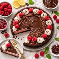 Keebler Chocolate Raspberry Cheesecake