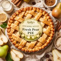 Kellys Country Style Fresh Pear Pie