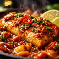 Kenya Fish Baked with Tomatoes and Spices Mtuzi Wa Samaki