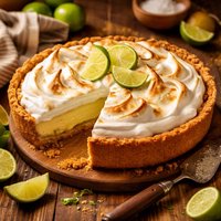 Key Lime Meringue Pie Made with No Condensed Milk