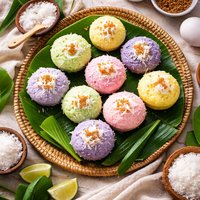 Khanom Puto a Steamed Sweet Savory Coconut Muffin