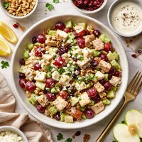 Kicked Up and Lightened Waldorf Salad for Two