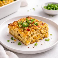 Kicked Up Baked Corn Pudding Casserole