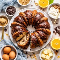 Kicked Up Chocolate Chip Bundt Cake