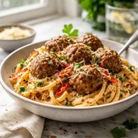 Kickin Ranch Pasta with Meatballs Rsc