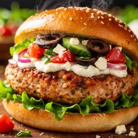 Kid Friendly Mediterranean Turkey Burgers