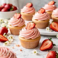 Kid Pleasing Strawberry Cupcakes