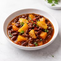 Kidney Bean Stew with Sweet Potatoes and Oranges