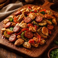 Kielbasa and Chicken Stir Fry