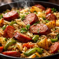 Kielbasa Bavarian Skillet Dinner