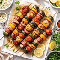 Kielbasa Chicken Kabobs
