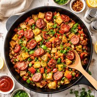 Kielbasa Hash One Skillet Dinner