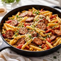Kielbasa Pasta Skillet Dinner