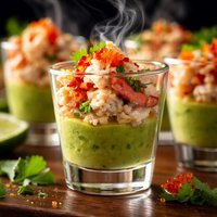 King Crab and Avocado Shooters