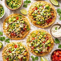 Kiwi Chicken Tostadas